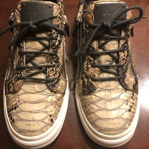 Men’s Giuseppe zanotti authentic snakeskin low top